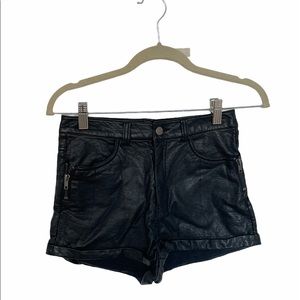 Pleather Shorts
